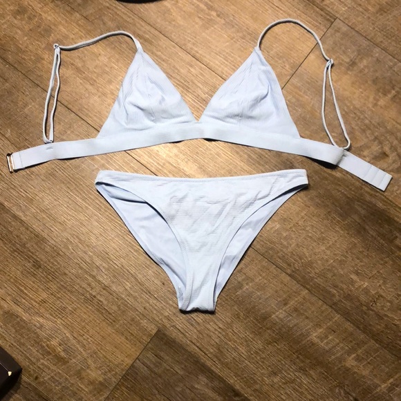 H&M Light Blue Bikini (both top and bottom!) - Picture 5 of 5